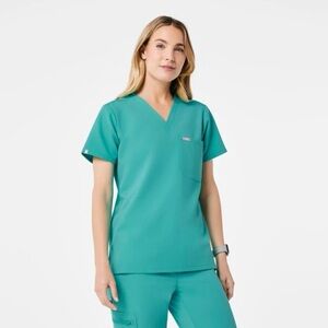 Figs Catarina Scrub Top - Oasis